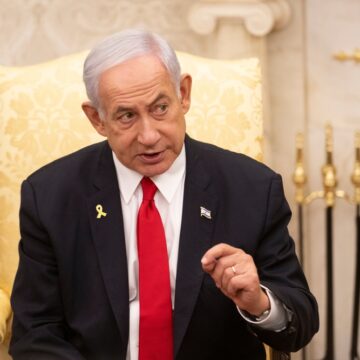 Israeli Prime Minister Benjamin Netanyahu Speaking In The Oval Office In Washington, D.C.