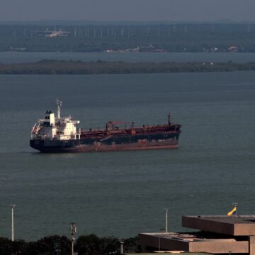 Image Of A Leased Oil Tanker Often Used In The Context Of The "Shadow Fleet" Of Vessels Moving Sanctioned Oil