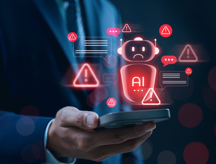 Ai,Chatbot,System,Alert,In,Digital,Communication,Environment,Showing,Error, AI IS SCAMMERS’ NEW BUSINESS DEVELOPMENT TOOL