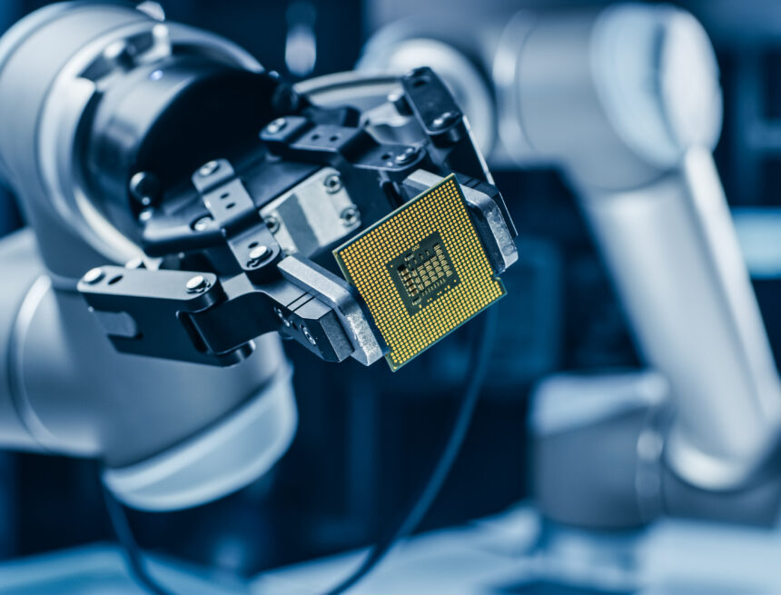 Modern,High,Tech,Authentic,Robot,Arm,Holding,Contemporary,Super,Computer ANOTHER AI DEVELOPER PLANS TO DESIGN ITS OWN CHIP