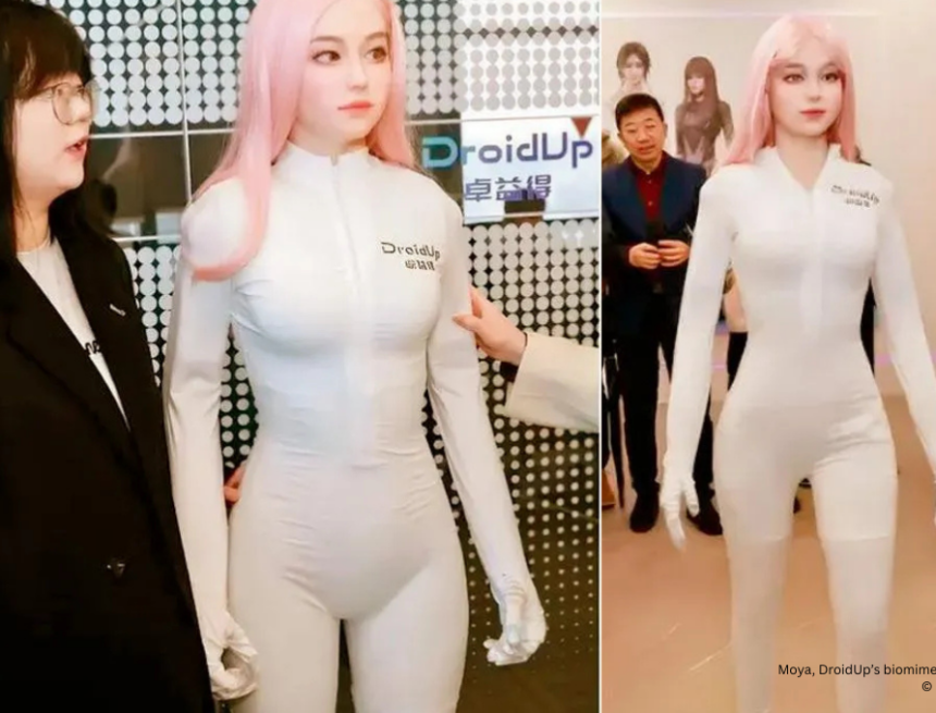 CHINESE ROBOTICS FIRM DISPLAYS “BIOMIMETIC” HUMANOID ROBOT