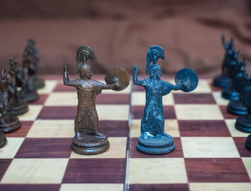 Chess,Piece,Of,Greek,Mythological,Chess,Set,Portraying,Goddess,Of THIS IS A MIND-WAR NOW.