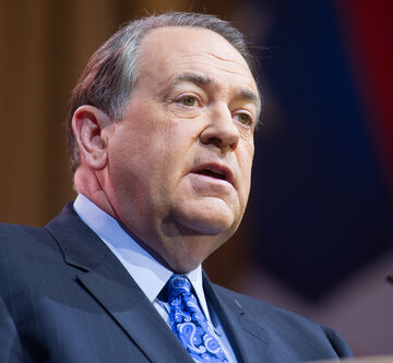 Mike Huckabee, the former Governor of Arkansas and current United States Ambassador to Israel.
