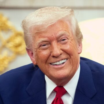 Photo Of Donald Trump In The Oval Office In Washington, D.C.