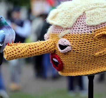 Whitehall,,London,,Uk,,17th,September,2025.,Protestors,March,In,Opposition BULLSHIT HAS ITS OWN SOUND: TRUMP’S 15-POINT PEACE PLAN FOR IRAN SEEN AS NON-STARTER AS IRAN SUBMITS ITS OWN DEMANDS