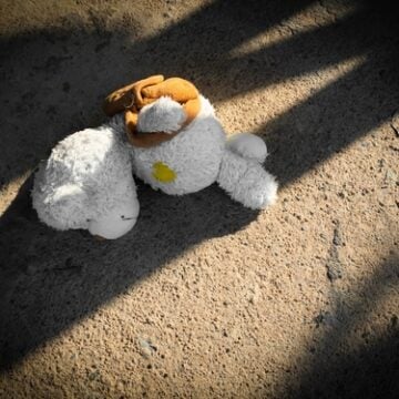 Teddy,Bear,Cement,Road,With,Dark,Shadow,,Symbol,Child,Abuse IRAN’S TOP SECURITY OFFICIAL: TRUMP’S ‘PEACE THROUGH STRENGTH’ IS ‘STAINED WITH BLOOD OF INNOCENT KIDS’