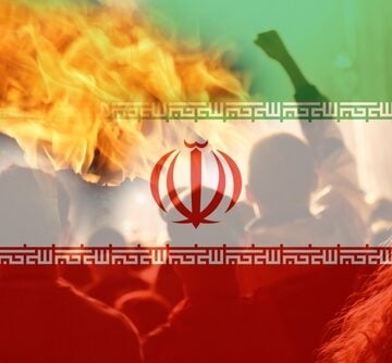 Defocus,Protest,In,Iran.,Conflict,War,Over,Border.,Fire,,Flame. TRUMP APPLAUDED BY FAR-RIGHT INFLUENCERS AND POLITICIANS AFTER ORDERING ILLEGAL WAR AGAINST IRAN