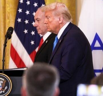 Washington,,Dc,,Usa,-,February,4,,2025:,President,Donald,J. TRUMP: I WILL DECIDE WITH NETANYAHU WHEN WAR IN IRAN ENDS