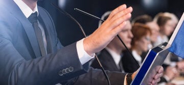 Close-up,Of,Political,Delivering,A,Speech,On,Debate,In,European EUROPEAN POLITICIANS CONDEMN IRAN, BUT SUPPORT ISRAEL GENOCIDE WAR