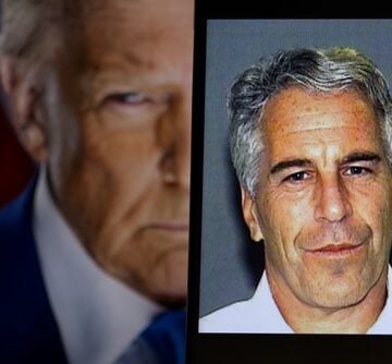 Portrait,Of,Jeffrey,Epstein,Displayed,In,The,Foreground,With,An DOJ CLAIMS IT MISTAKENLY WITHHELD DAMNING EPSTEIN FILES TIED TO TRUMP ACCUSER