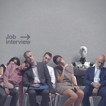 Tired,Exhausted,Applicants,And,Android,Ai,Robot,Waiting,For,The AI: THE GREAT JOB WIPEOUT CONTINUES