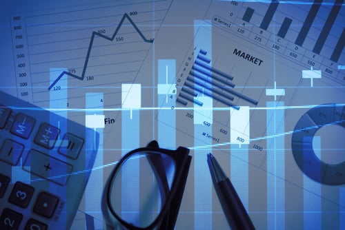 Stock,Market,Information,And,Graph.,Trend,Of,Forex,,Commodities,,Equities ECONOMIC UPDATE