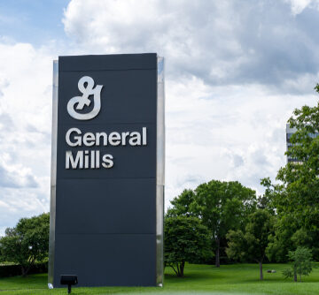 The exterior of the General Mills world headquarters located in Golden Valley, Minnesota, a suburb of Minneapolis.