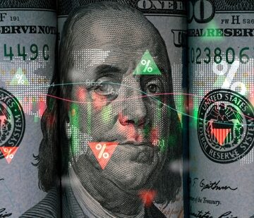 Benjamin,Franklin,Face,On,Usd,Dollar,Banknote,With,Stock,Market U.S. ECONOMY WILL CONTINUE TO SLOW, CONFERENCE BOARD SAYS