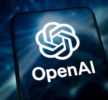 The OpenAI logo, an artificial intelligence research laboratory, on a smartphone screen.