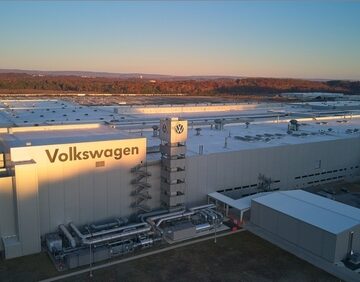 The Volkswagen Chattanooga Assembly Plant in Tennessee, which serves as a major manufacturing hub for the company's North American operations.
