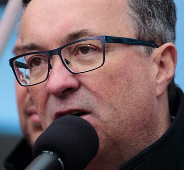 Włodzimierz Czarzasty, a Polish politician and chairman of the Democratic Left Alliance (SLD), in Warsaw, Poland.