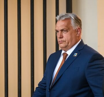 A photo of former Hungarian Prime Minister Viktor Orbán, he was the leader of the right-wing populist Fidesz party.