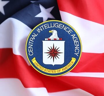 Kyiv,,Ukraine,-,June,26,,2024,United,States,Of,America The image displays the official seal of the Central Intelligence Agency (CIA) superimposed over an American flag.