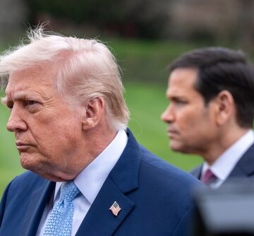 Washington,Dc,,United,States,,March,20,2026:,President,Donald,Trump Marco Rubio accompanying Donald Trump in Washington, DC.