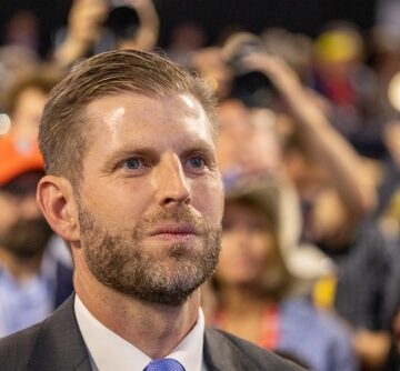 Milwaukee,,Wisconsin,-,July,15,,2024:,Eric,Trump,At,The Eric Trump, Executive Vice President of The Trump Organization, at a Trump rally.