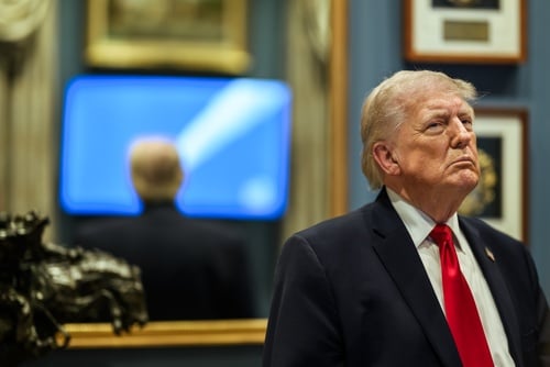 President,Donald,J.,Trump,Watches,The,Liftoff,Of,Artemis,Ii TRUMP REJECTS FACT THAT IRAN WAR IS DEEPLY UNPOPULAR IN U.S., SAYS IT IS VERY POPULAR
