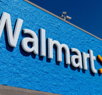 Indianapolis,-,Circa,May,2018:,Walmart,Retail,Location.,Walmart,Is The storefront exterior and iconic logo of Walmart, the world's largest multinational retail corporation.