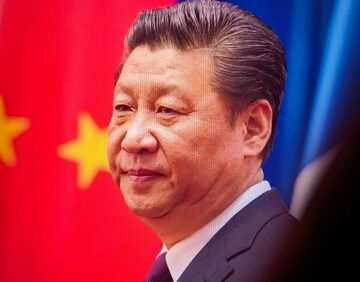 Closeup,Of,Xi,Jinping,,The,Chinese,President,,During,A,Televised A close-up of Xi Jinping, the current paramount leader of China.