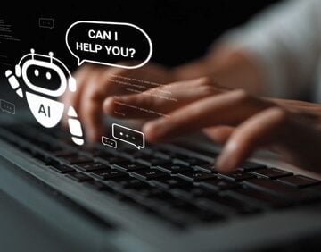 Person,Typing,On,Keyboard,With,Ai,Chatbot,Interface,,Digital,Interaction AI MAY BE A FALSE FRIEND, STUDY FINDS