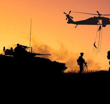 Conceptual,Image,Of,War,With,Soldier,Silhouette,Against,A,Sunset THE ISRAELIZATION OF THE UNITED STATES MILITARY IS PROCEEDING – THANK YOU CONGRESS AND PRESIDENT TRUMP!
