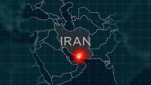 Iran,And,Usa,Conflict,Illustrated,On,A,Map,Of,The IRAN WAR WILL NOT END WITHOUT ISRAEL ENDING ATTACKS ON LEBANON