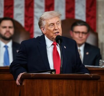 Donald Trump delivering his 2026 State of the Union Address during a joint session of Congress. Donald Trump delivering his 2026 State of the Union Address during a joint session of Congress.