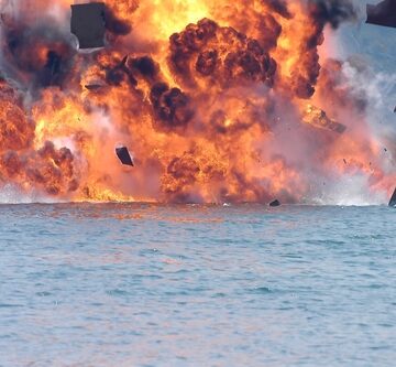 Bomb,Explosion,In,The,Sea U.S. MURDERS TWO MORE PEOPLE IN EASTERN PACIFIC BOAT BOMBING