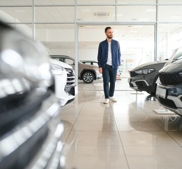 Young,Man,Is,Choosing,A,New,Vehicle,In,Car,Dealership. A MILLION U.S. BUYERS HAVE DISAPPEARED FROM THE NEW-CAR MARKET