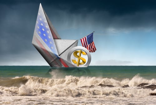 Us,Dollar,Symbol,,3d,Illustration,,Sinking,Aboard,Of,A,Paper DEBT, INFLATION, AND THE COLLAPSE OF PURCHASING POWER. (AMERICA IS BEING ERASED FROM WITHIN FASTER)