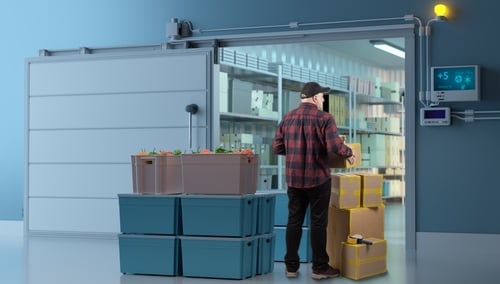 Man,Stands,At,The,Entrance,Of,A,Refrigerated,Storage,Room THE FOOD SYSTEM IS COMING UNDER PRESSURE. HERE’S WHAT’S HAPPENING NOW. (Full-Breakdown)