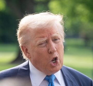Donald Trump, speaking to a press gaggle on the White House lawn in Washington, DC.