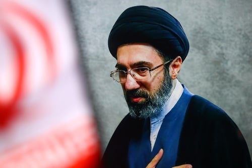 Mojtaba Khamenei, the Supreme Leader of Iran and the second son of the late Supreme Leader, Ali Khamenei. Mojtaba Khamenei, the Supreme Leader of Iran and the second son of the late Supreme Leader, Ali Khamenei.