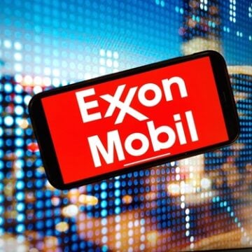 Image displays the corporate branding of ExxonMobil Holdings Corporation (Ticker: XOM), the largest energy and petrochemical conglomerate in the United States. Image displays the corporate branding of ExxonMobil Holdings Corporation (Ticker: XOM), the largest energy and petrochemical conglomerate in the United States.