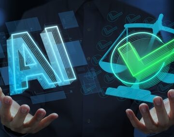 A digital graphic of hands holding glowing holograms of the letters "AI" next to a scale of justice with a green checkmark. A digital graphic of hands holding glowing holograms of the letters "AI" next to a scale of justice with a green checkmark.