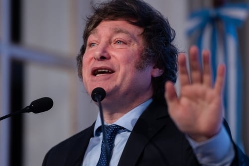 Javier Milei, the President of Argentina since 2023 and leader of the La Libertad Avanza political movement. Javier Milei, the President of Argentina since 2023 and leader of the La Libertad Avanza political movement.