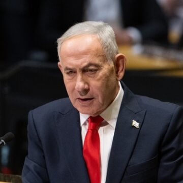 Israeli Prime Minister Benjamin Netanyahu during his address at the United Nations General Assembly. Israeli Prime Minister Benjamin Netanyahu during his address at the United Nations General Assembly.