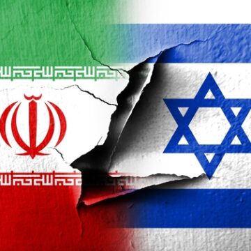 The,Israeli,Flag,And,The,Iranian,Flag,Are,Both,Made WHAT CEASEFIRE? ISRAEL CARRIES OUT NEW AIRSTRIKES ACROSS SOUTHERN LEBANON